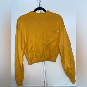 Yellow cropped sweater